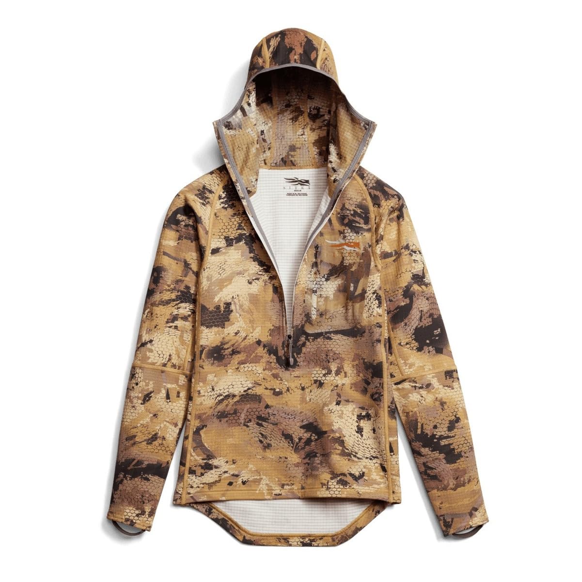 SITKA Gear Men's Grinder Hunting Layering Hoody - Lightweight Camo Jacket for Cold Weather & Outdoor Adventures - Perfect for Hunting, Hiking & Camping