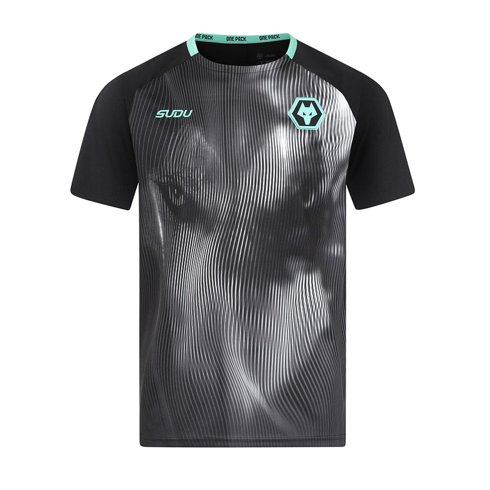 2024-2025 Wolves Coaches Training T-Shirt for Men - Premium Black Performance Shirt for Basketball, Gym Workouts & Casual Wear