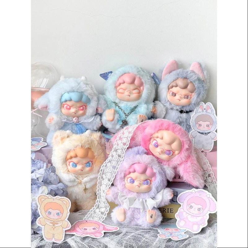 DORA ShanHai Dream Series Vinyl Plush Pendant Keychain - Complete Collectible Set (Opened) - Perfect for Backpacks, Gifts & Anime Fans