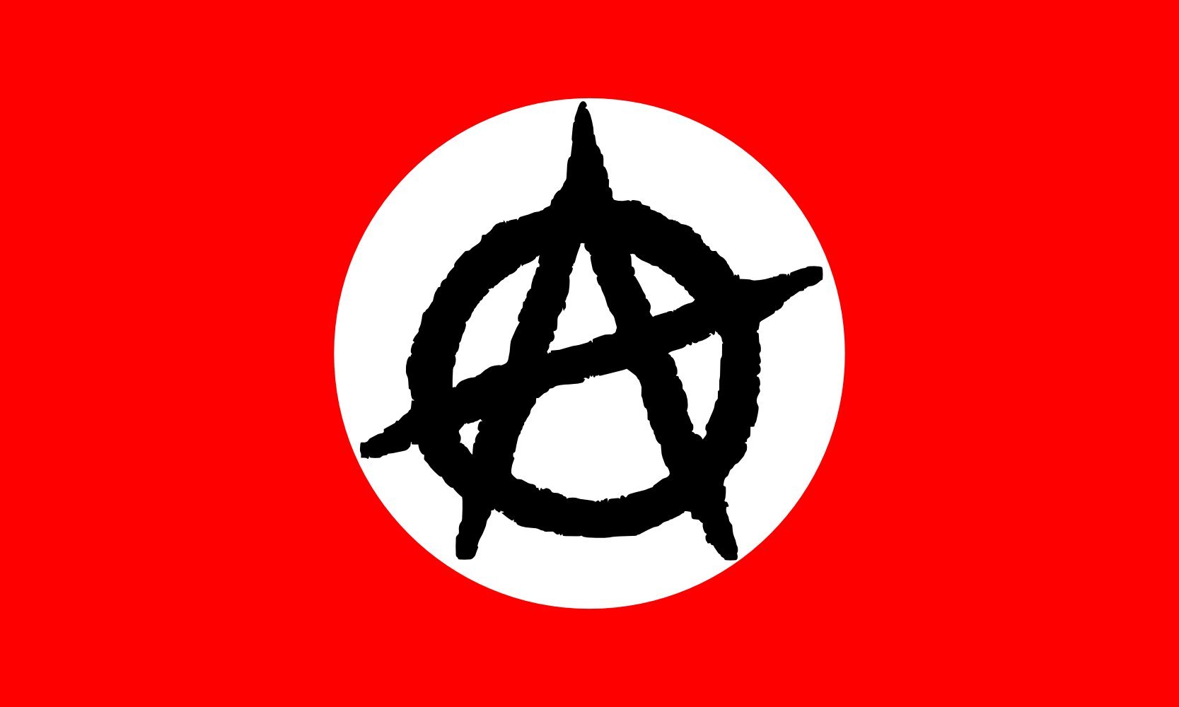 Anarchy Flag 3x5 ft | Large Outdoor Anarchist Flag 90x150cm | 100% Made in Germany | Durable Polyester for Long Lasting Use | Landscape Flag for Protests, Rallies & Political Events