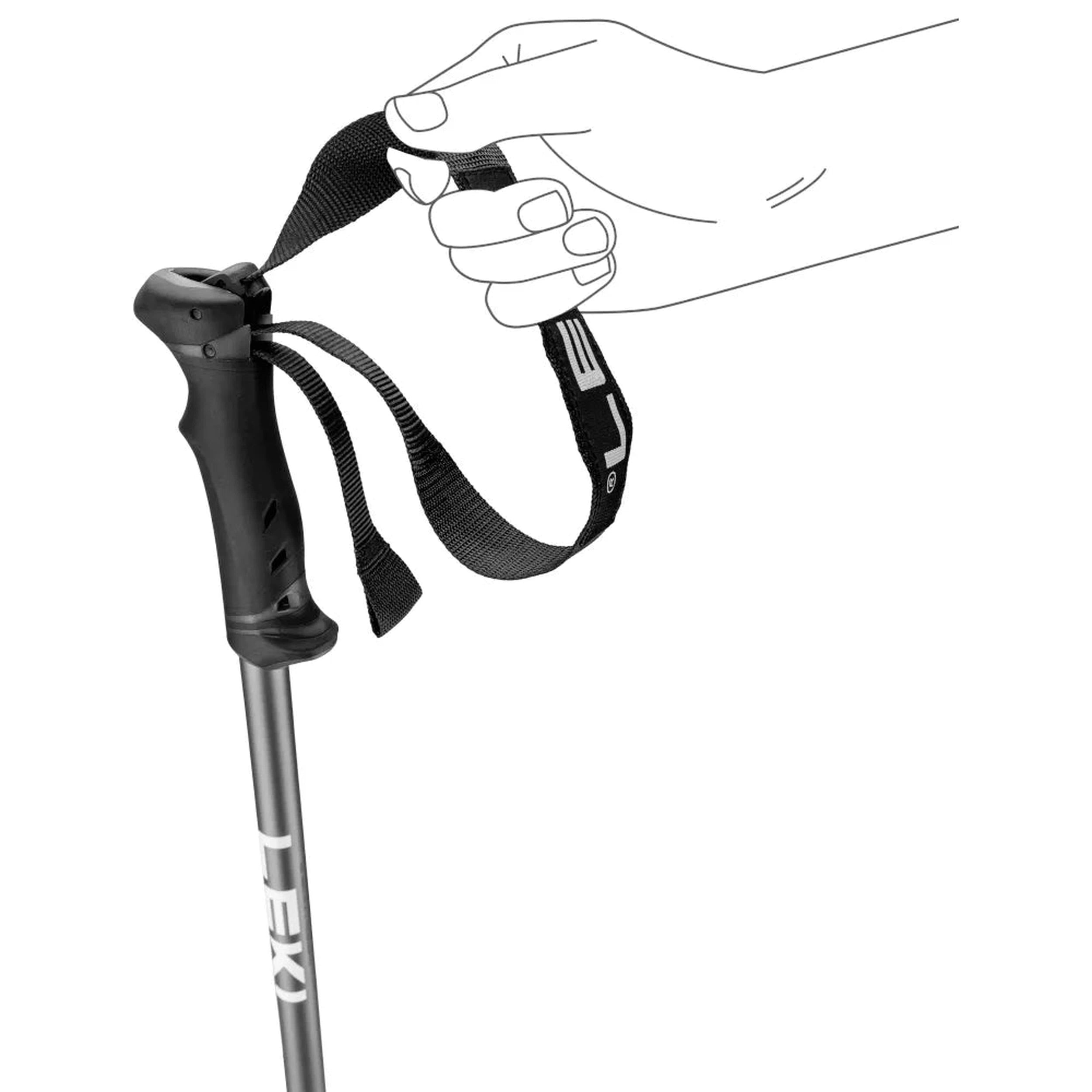 Leki QNTM Trekking Poles 2026 - Lightweight Adjustable Hiking & Walking Sticks for Men & Women - Perfect for Backpacking, Trail Running & Outdoor Adventures