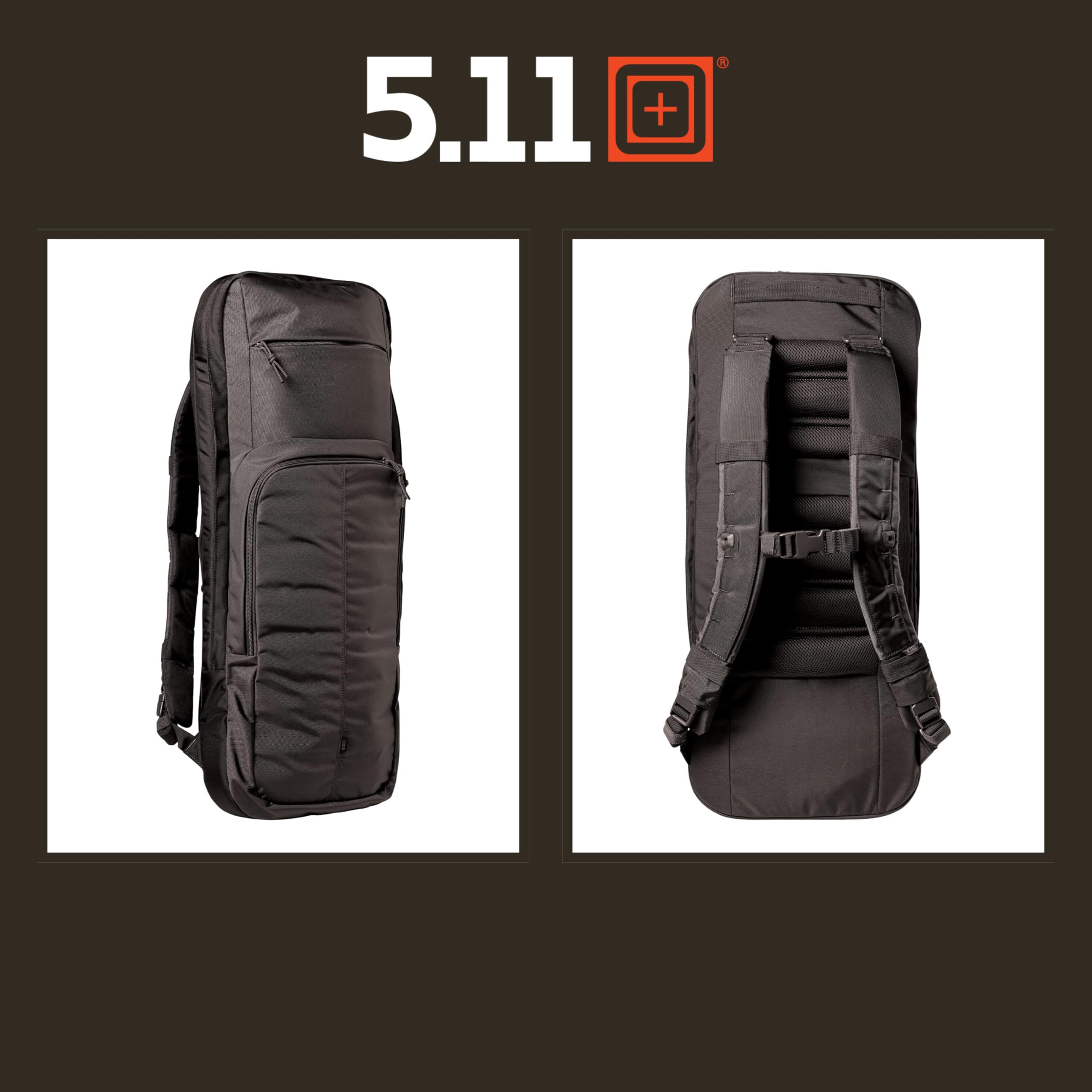5.11 Tactical LV M4 Shorty Backpack - Durable Military Tactical Pack for Outdoor, Hiking & EDC - One Size Fits All - Black (Model 56474) - Perfect for Camping, Travel & Tactical Gear Storage