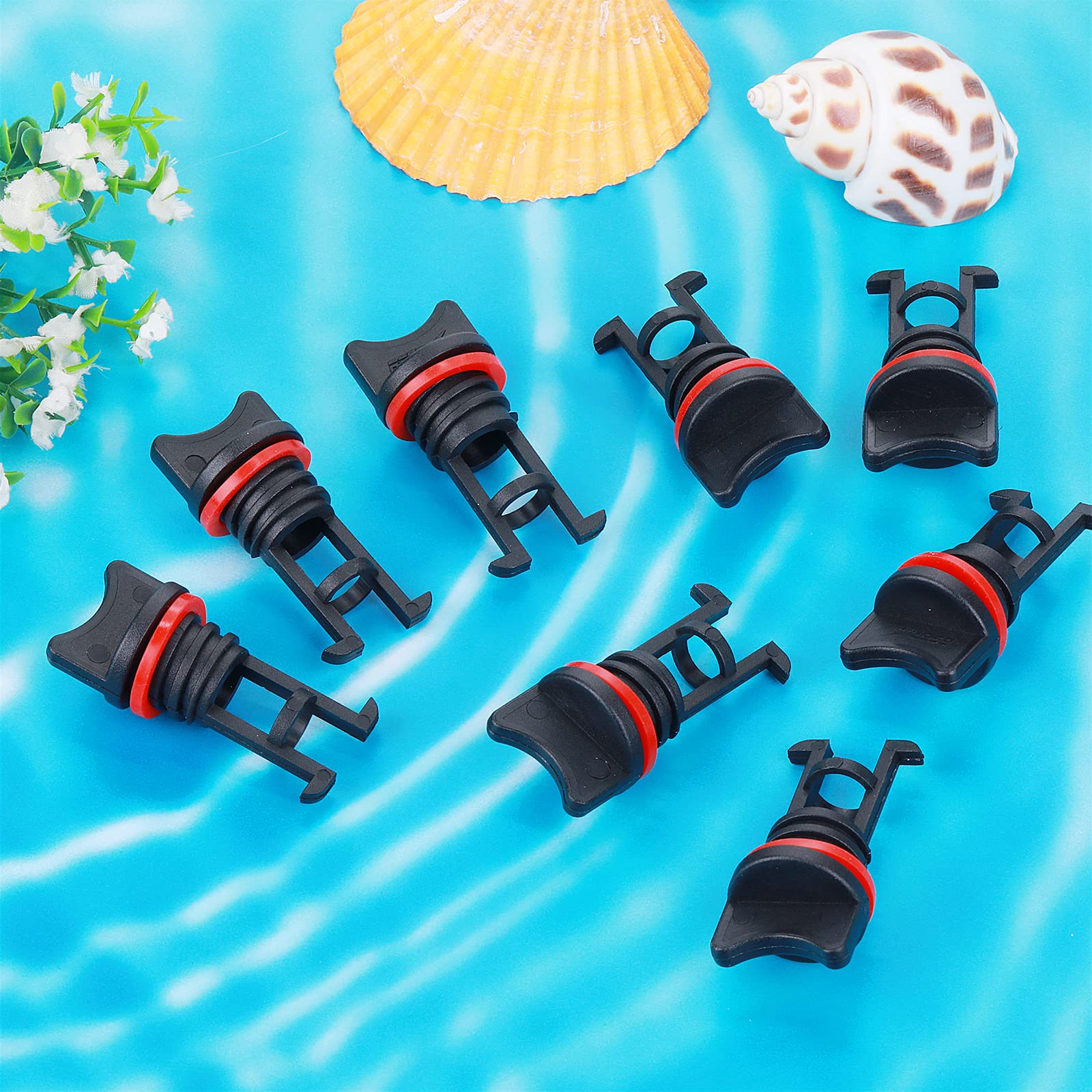 Ouligay 4pcs Kayak Drain Plug Kit - Scupper Plugs for Kayak, Canoe & Boat - Durable Lifetime Kayak Accessories for Fishing, Paddling & Water Sports