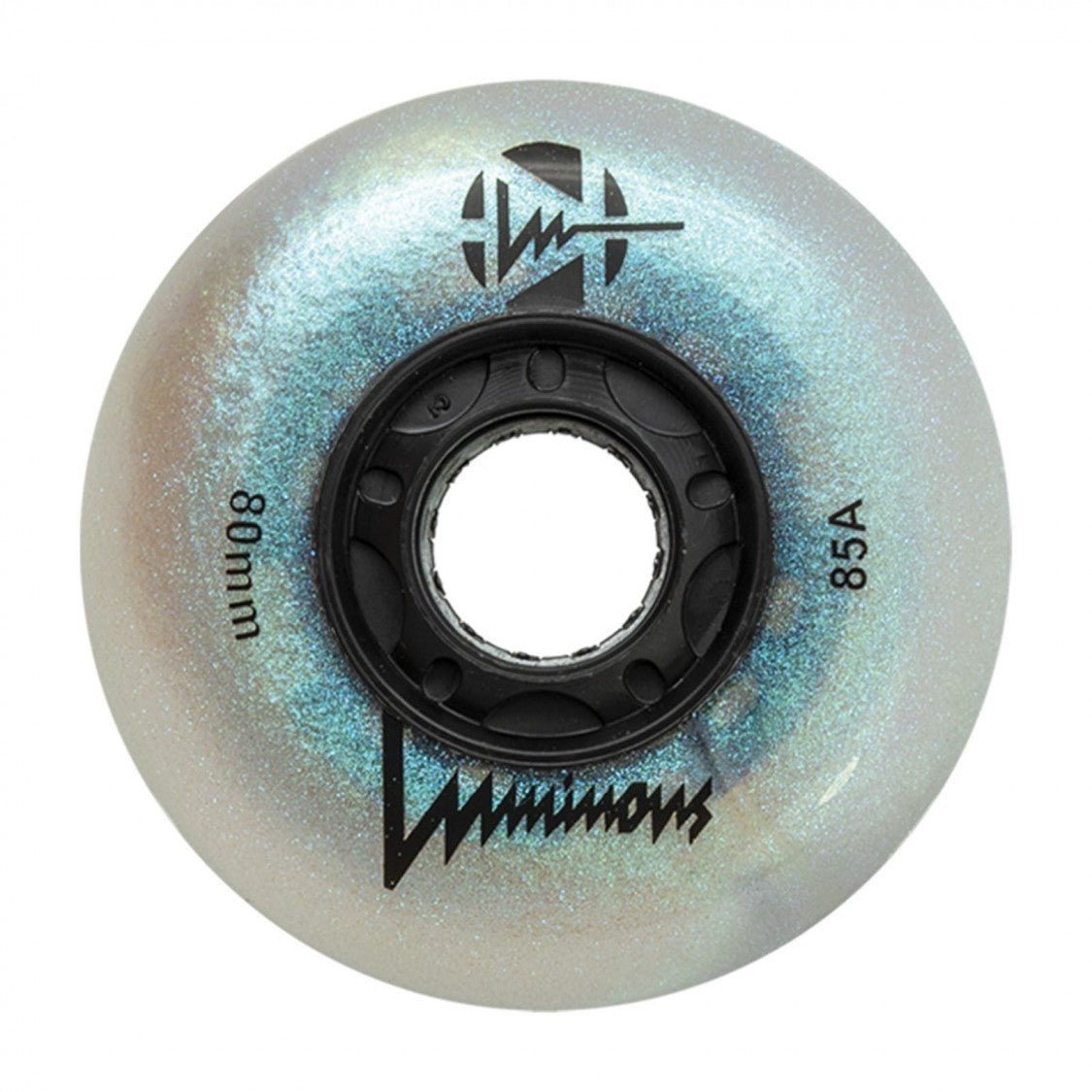 Luminous LED Inline Skate Wheels 80mm 85a Durometer - 4 Pack Glow Wheels for Night Skating, Rollerblading & Outdoor Activities