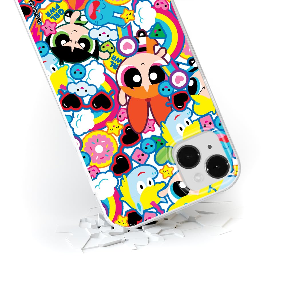 Official The Powerpuff Girls Licensed iPhone 14 Case - Shockproof TPU Protective Phone Cover with Perfect Fit | Cute Cartoon Design for Girls, Teens & Fans | Great Gift for Birthday, Christmas & Daily Use