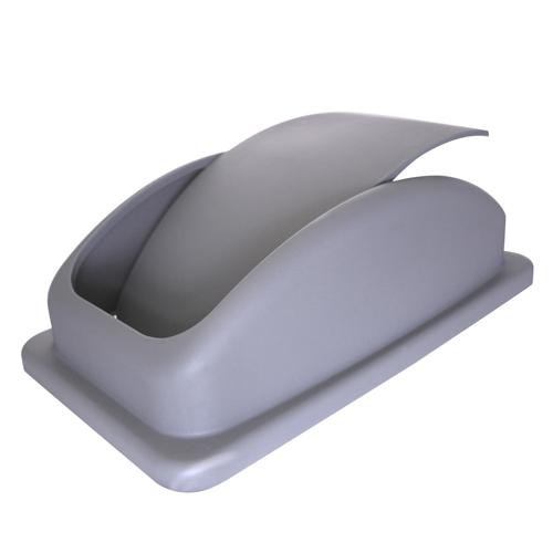 BarConic® Plastic Swing Top Trash Can Lid - Space Saving, Leak Proof & Odor Control for Kitchen, Bathroom, Office & Outdoor Use