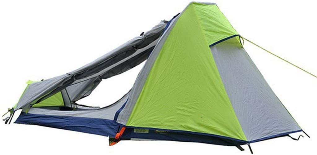 Ultralight Camping Tent for 1 Person - Easy Setup, Double Layer Waterproof Instant Tent for Hiking, Backpacking & Outdoor Adventures - Green (223x101x91cm) - Perfect for Solo Campers & Backpackers
