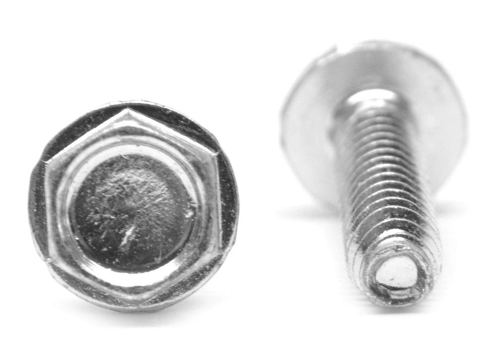 M5 x 0.80 x 8mm Coarse Thread Hex Washer Head Screws - Low Carbon Steel Zinc Plated/Wax Coated (Pack of 6000) - Ideal for Automotive, Machinery & DIY Projects