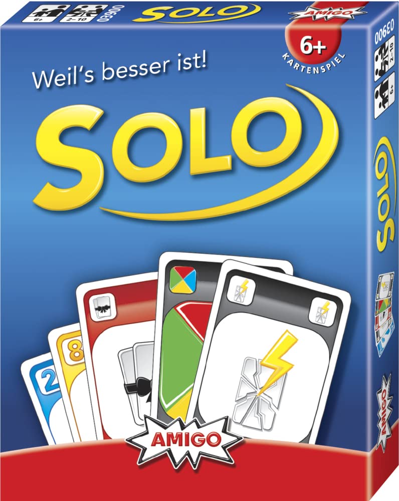Solo Card Game: The World's Most Popular Card Game for 2-10 Players Ages 6+ | Perfect for Family Game Nights, Parties & Travel Entertainment