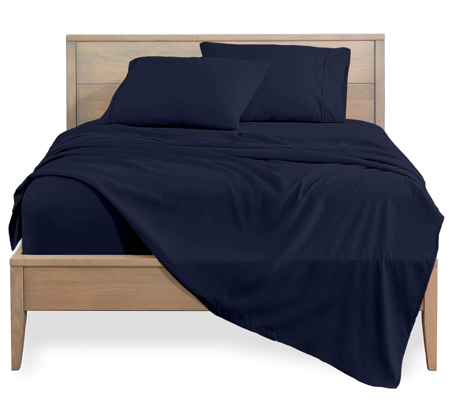 1000 Thread Count Luxury King Size Sheet Set - 4 Piece Soft Breathable Bedding with Deep Pocket (Fits 18