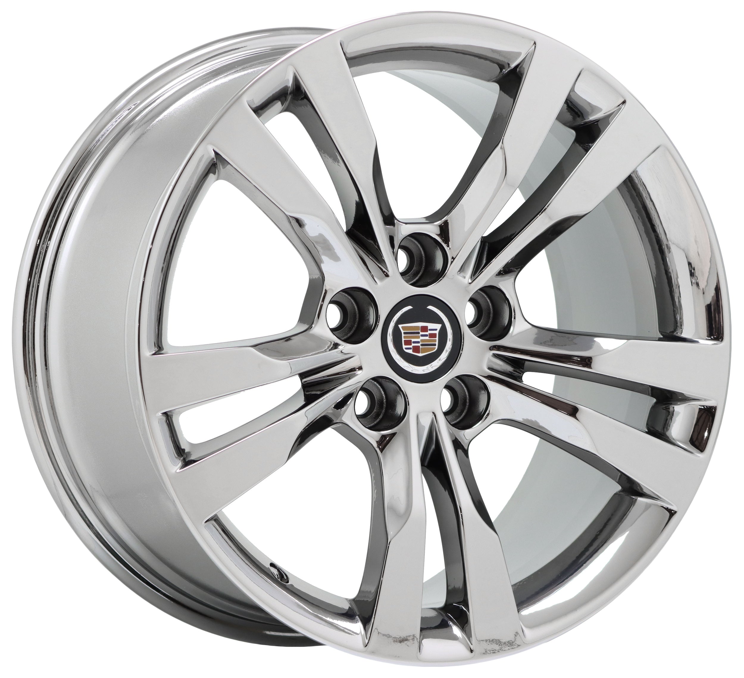 Cadillac CTS V Sport 18x8.5 & 18x9.5 Bright Chrome Wheels - OEM Factory Rims (4717 & 4719) | Perfect for Performance Upgrades & Luxury Car Customization