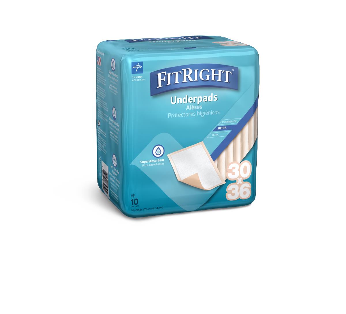 FitRight Underpads - Premium Disposable Bed Pads for Incontinence Protection | Waterproof & Absorbent | Ideal for Elderly Care, Post-Surgery & Home Healthcare