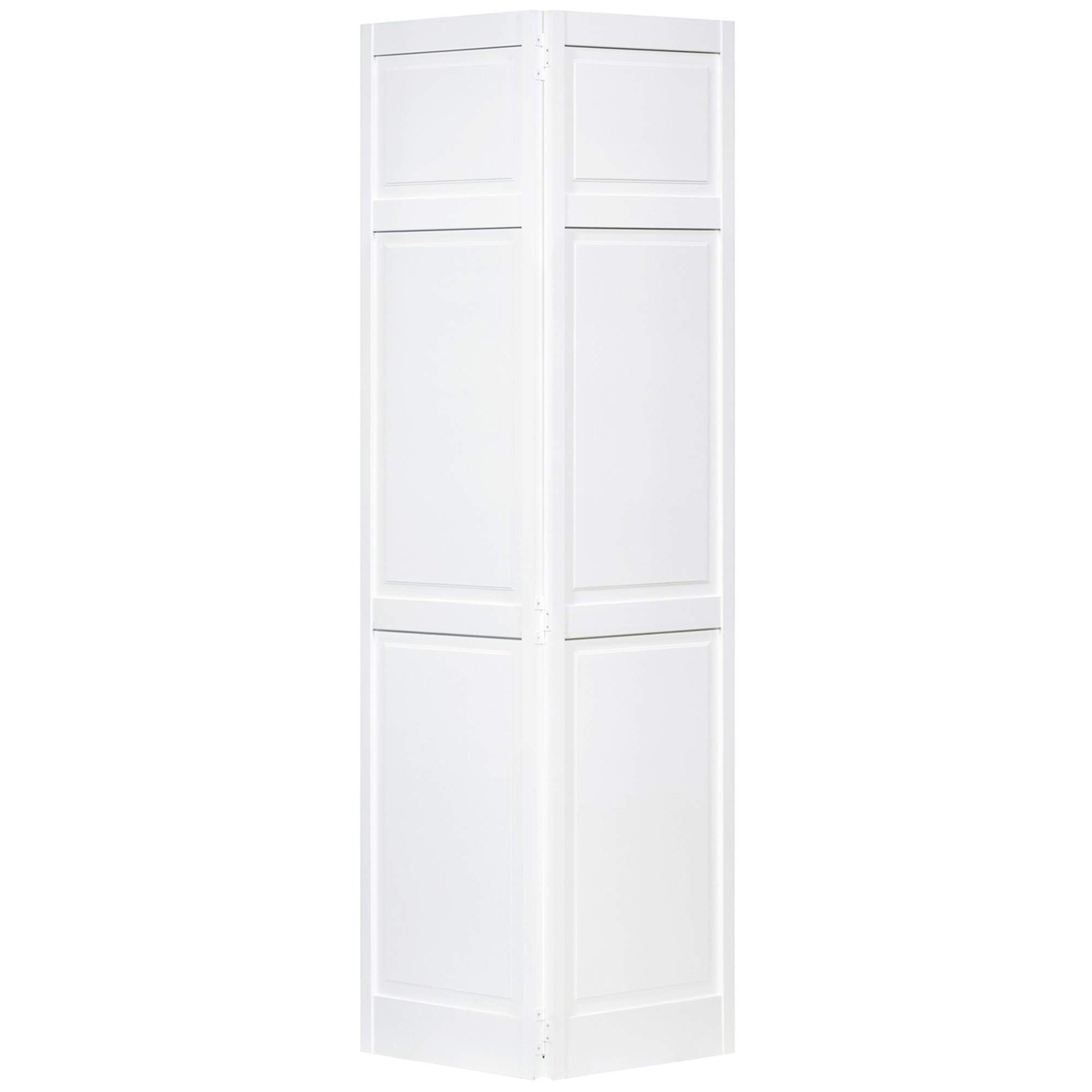 Kimberly Bay 6-Panel Bi-Fold Closet Door - Primed White Interior Door for Bedrooms & Walk-In Closets - Easy Installation & Space Saving Solution