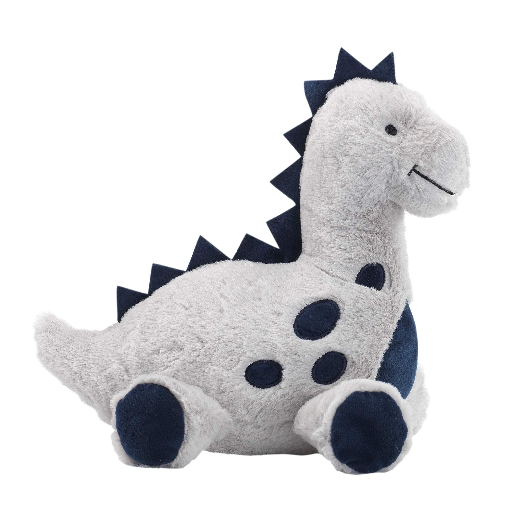 Lambs & Ivy Baby Dino Blue and Gray Plush Dinosaur Stuffed Animal Toy - Soft Cuddly Plushie for Kids, Perfect for Nursery Decor, Birthday Gifts, and Bedtime Comfort