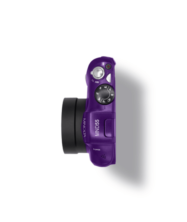 MINOLTA MND55 64MP Autofocus Digital Camera with 4K Ultra HD Video, WiFi Connectivity & Purple Body - Perfect for Vlogging, Travel Photography and Content Creation