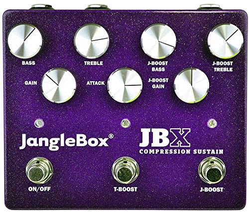 Janglebox JBX Compression Sustain Effects Pedal for Guitar - Vintage Tone Enhancer & Dynamic Control - Perfect for Studio Recording & Live Performances