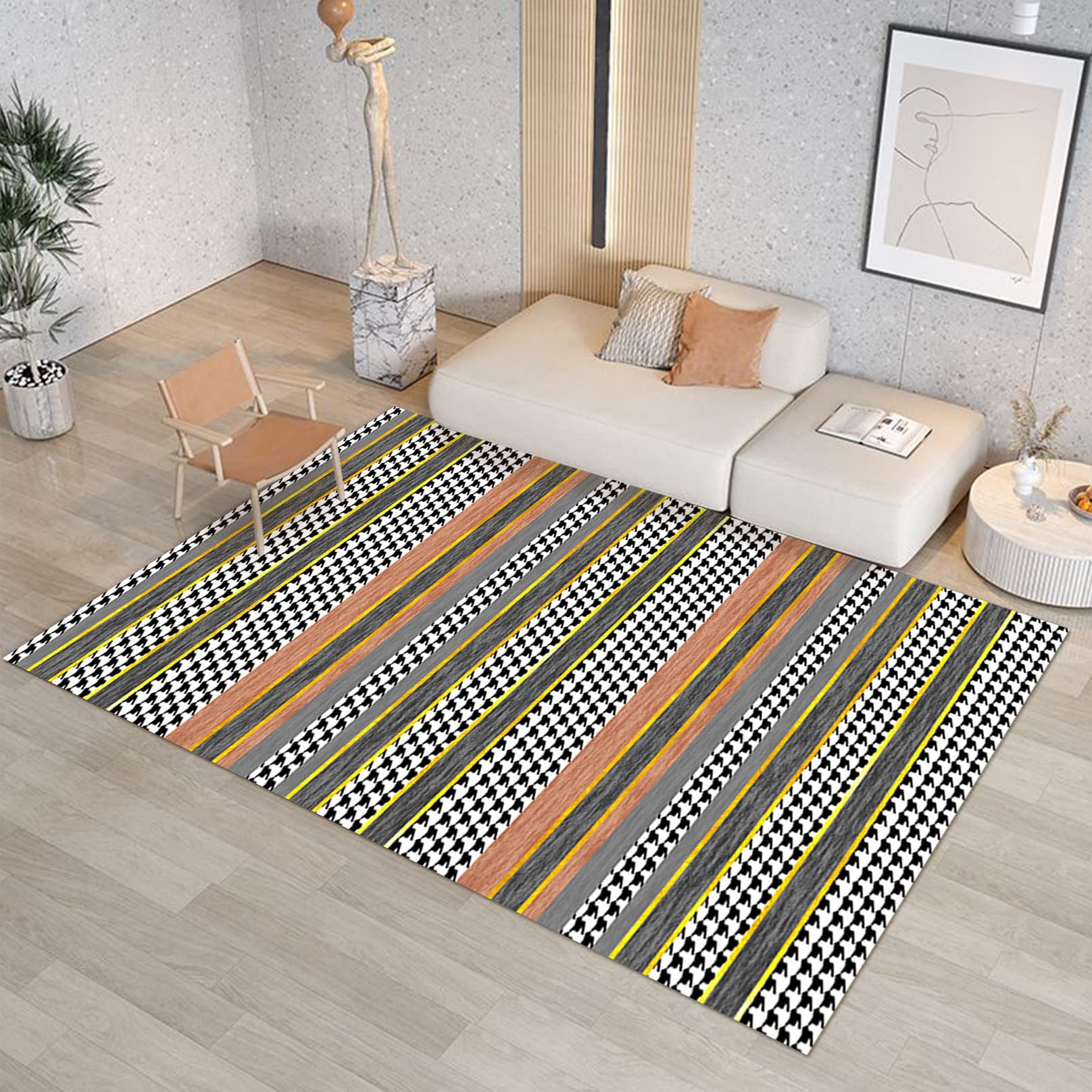 Premium Non-Slip Doormat 100x180cm (3.28'x5.91') - Machine Washable European Style Entryway Rug for Home, Office, Kitchen - Soft Touch Indoor Floor Mat - Perfect for High Traffic Areas, Mudrooms & Front Door Protection