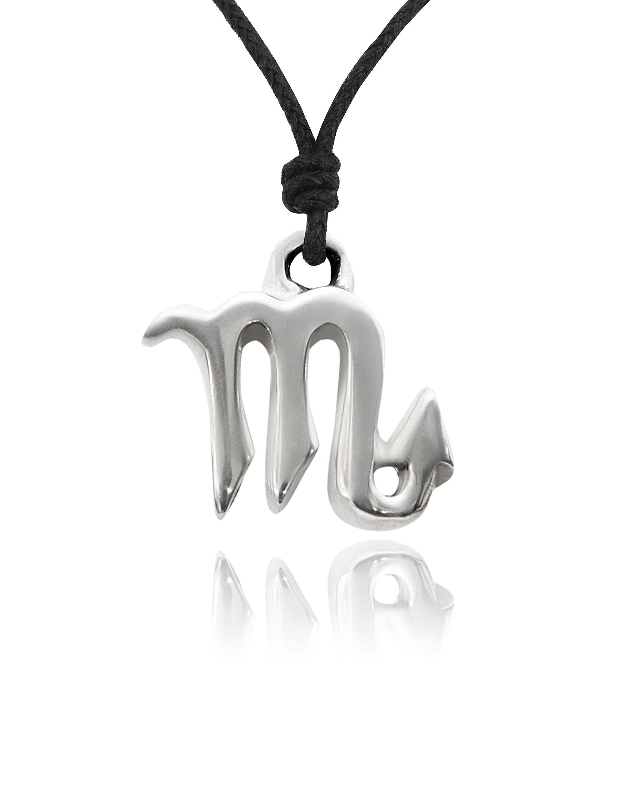 Vietguild Scorpio Silver Pewter Charm Necklace Pendant - Zodiac Jewelry for Women - Perfect Gift for Birthday, Anniversary & Special Occasions