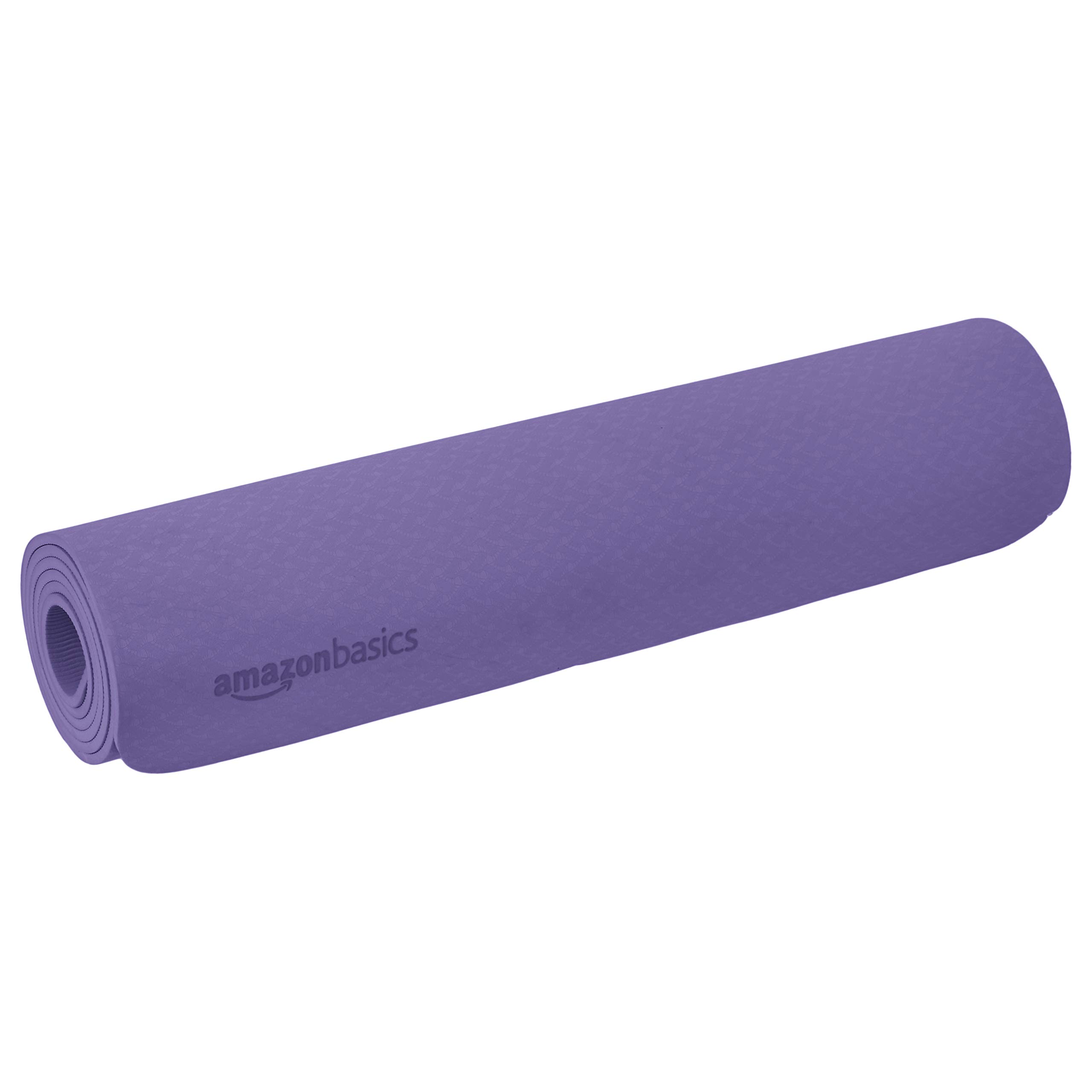 Amazon Basics Extra Thick Non-Slip TPE Yoga Mat for Home & Studio Workouts - Perfect for Yoga, Pilates, and Fitness Exercises
