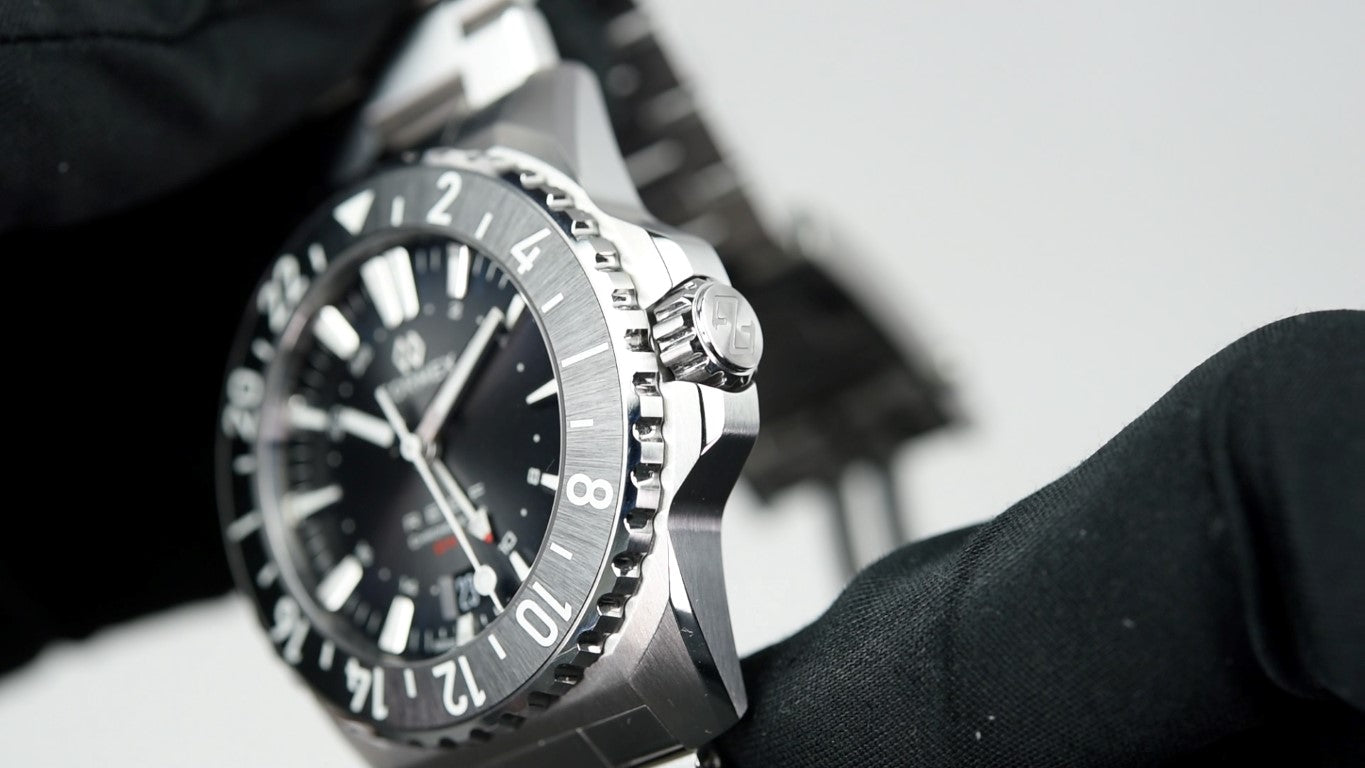 Pre-Owned Formex REEF GMT Watch with Black & Red Ceramic Bezel - Luxury Dive Watch for Travelers, Business Professionals & Watch Collectors