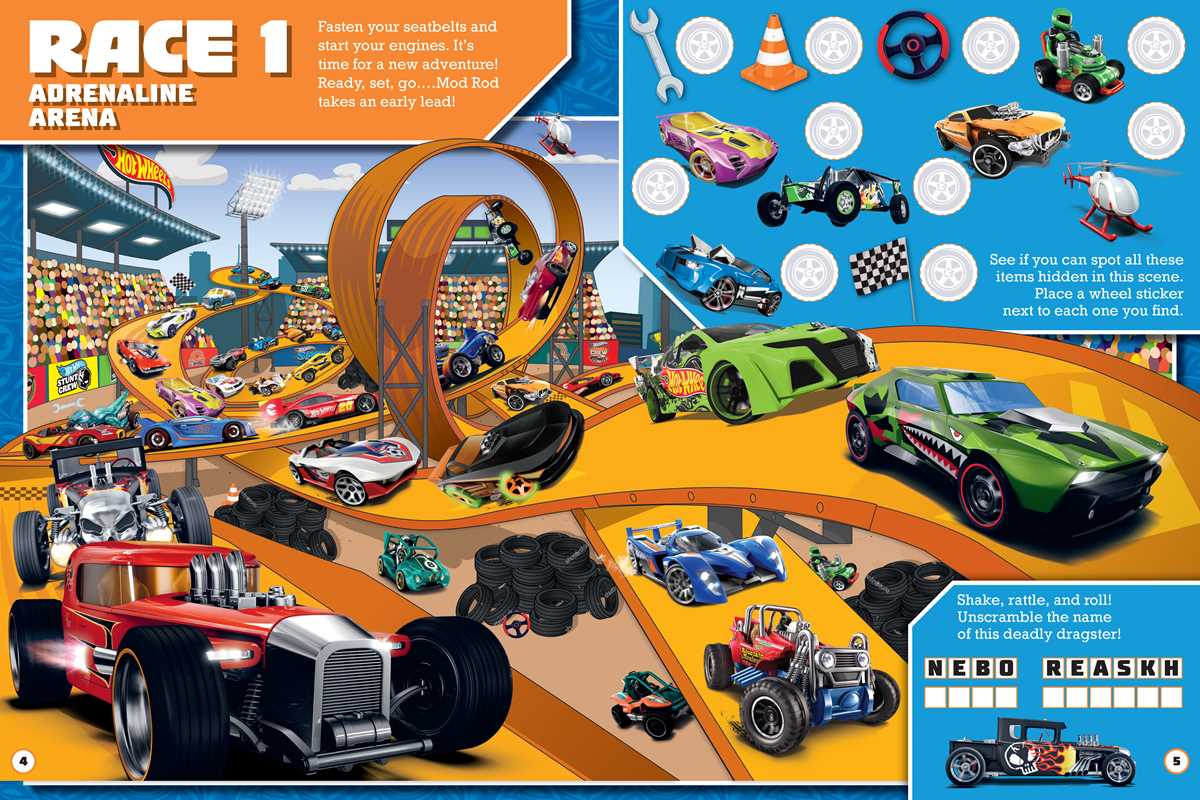 Hot Wheels The Big Race Seek and Find Game by Mattel - Fun Car Racing Adventure for Kids, Family Game Night & Birthday Gifts
