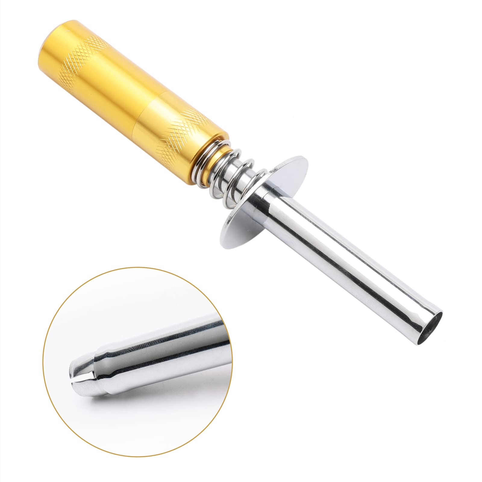 High-Performance Alloy RC Glow Plug Igniter for Nitro Engine - Compatible with AA Batteries, RC Cars, Buggies, Trucks & Airplanes (Gold) - Ideal for Racing, Off-Roading & Remote Control Hobbies