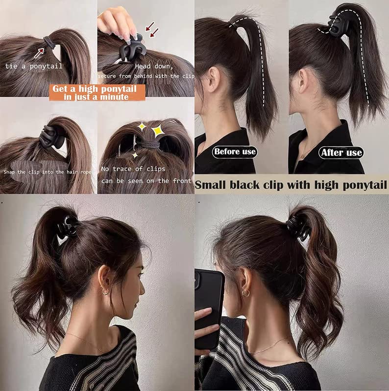FAMEZA 2 Inch Matte Octopus Hair Clips for Women & Girls - Non-Slip Claw Jaw Clips for Thin Hair (6 Pack) | Perfect for Updos, Ponytails & Everyday Hairstyles