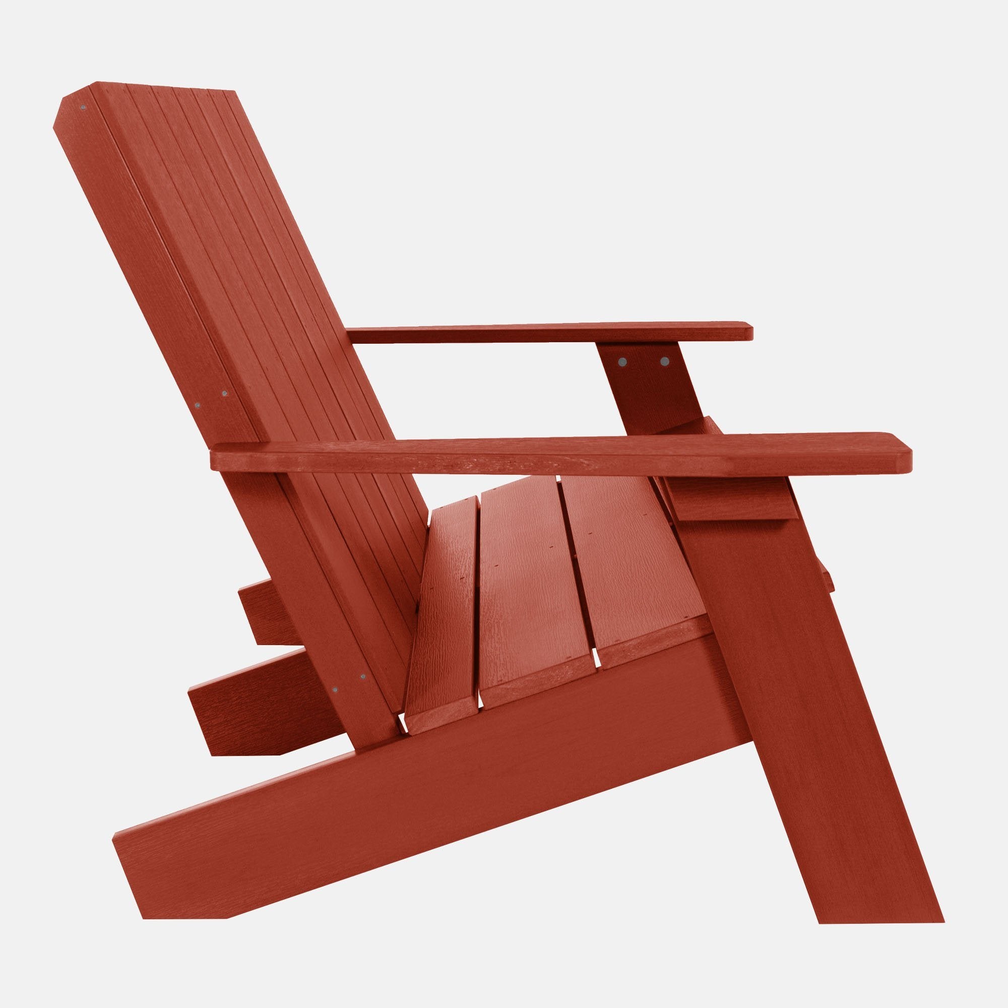 Refurbished Italica Modern Double Wide Adirondack Chair - Outdoor Patio Furniture for Garden, Poolside & Backyard Relaxation