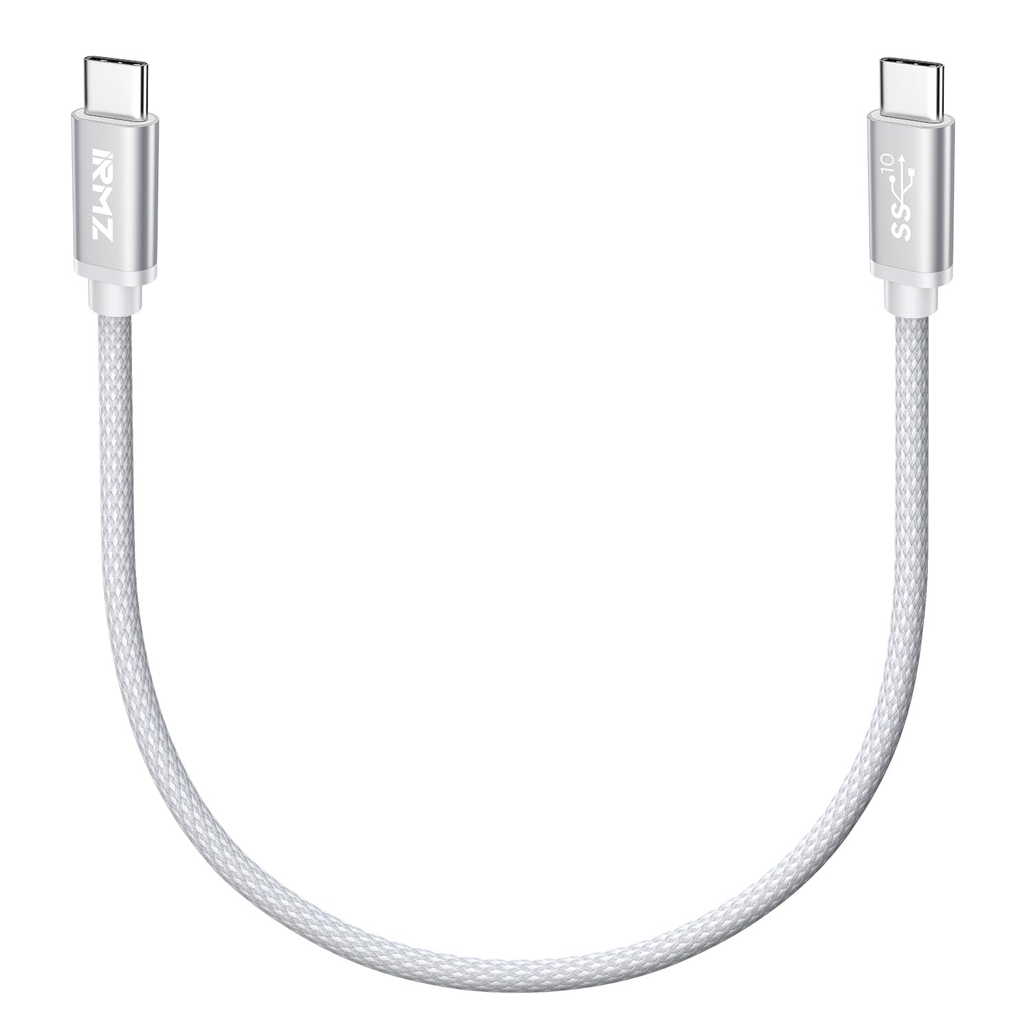1ft USB C to USB C Cable - 10Gbps High-Speed Data Transfer & 60W Fast Charging - Compatible with iPhone 16/16 Pro Max/15/15 Pro Max - Perfect for Home, Office & Travel Charging Needs