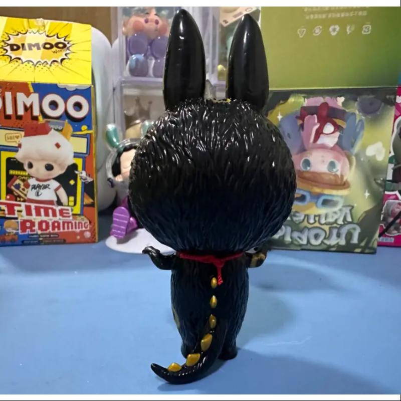 Labubu The Monsters Zimomo Series 4 Maneki Black Ver. Collectible Vinyl Figure - Perfect for Anime Fans, Home Decor & Gift Giving