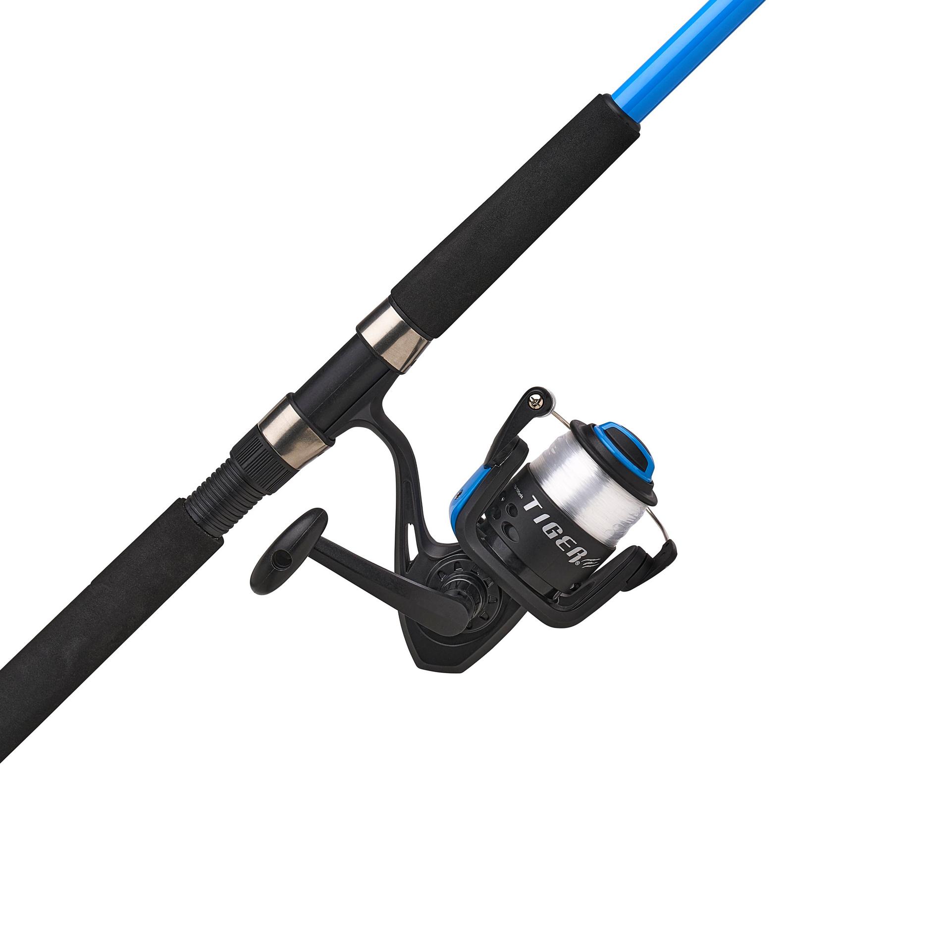 Tiger® Spinning Catfish Fishing Combo Kit - Complete Rod and Reel Set for Freshwater & Saltwater Angling - Perfect for Shore Fishing, Boat Trips, and Catfish Tournaments