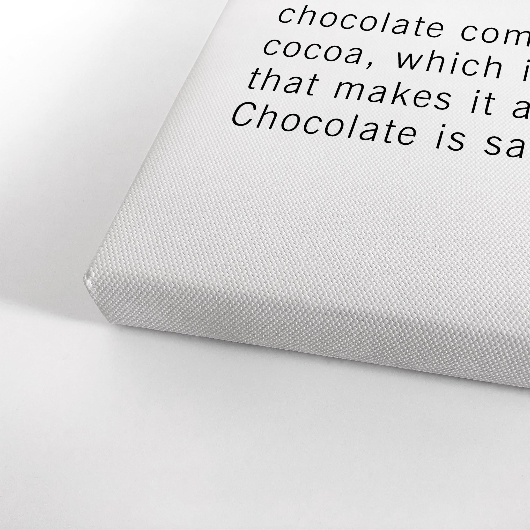 Funny Chocolate Definition Canvas Print - Inspirational Dictionary Quote Wall Art for Office, Living Room & Bedroom Decor - Ready to Hang 36x24 - Made in USA | Perfect Gift for Chocolate Lovers & Home Decoration