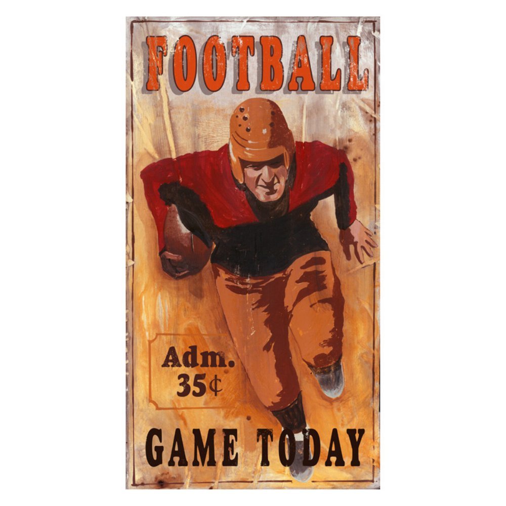 Stylish Running Back Wall Art Decor - Football Player Silhouette Poster for Home, Office & Gym - Perfect for Sports Fans & Athletes