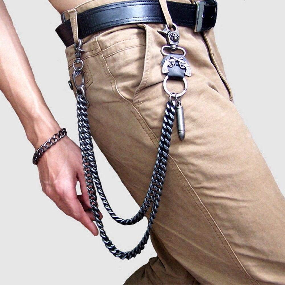 Punk Hip Hop Skull Chain Pants - Gothic Rock Waist Chain for Men & Women | Streetwear Accessories