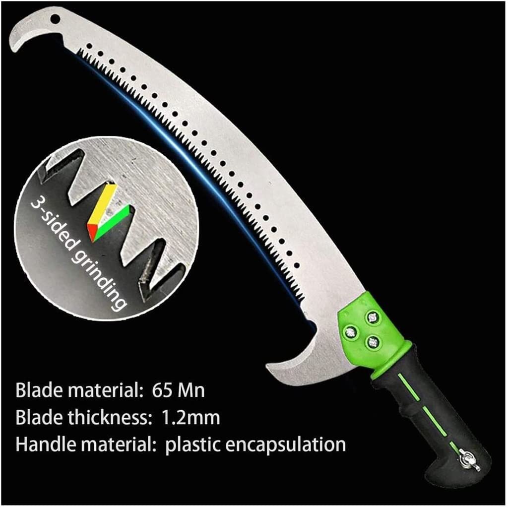 18 ft Telescopic Pole Saw with Curved Blade - 5.5m Extendable Tree Pruner for Trimming High Branches, Cutting Leaves & Fruit Tree Maintenance - Perfect for Landscaping, Gardening & Outdoor Yard Work
