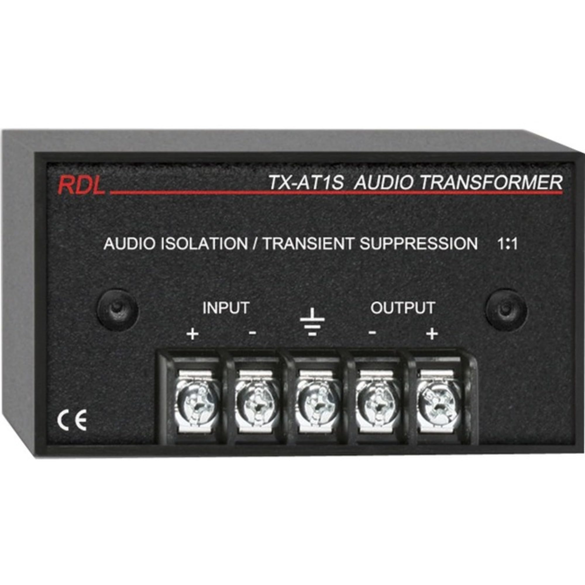 RDL TX-AT1S Audio Isolation Transformer with Noise Suppression - Professional Studio & Live Sound Equipment for Ground Loop Elimination in Recording Studios and PA Systems