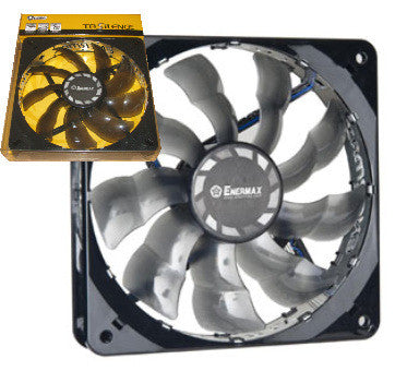 Enermax Ecomaster T.B.Silence 120mm x 120mm x 25mm Ultra Quiet Cooling Fan - Perfect for PC Gaming, Workstation & Home Office Computer Builds