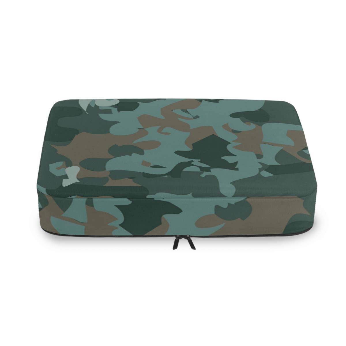 4-Piece Blue Military Camo Packing Cubes Set - Travel Luggage Organizers for Suitcases & Backpacks - Perfect for Camping, Business Trips & Vacation Packing