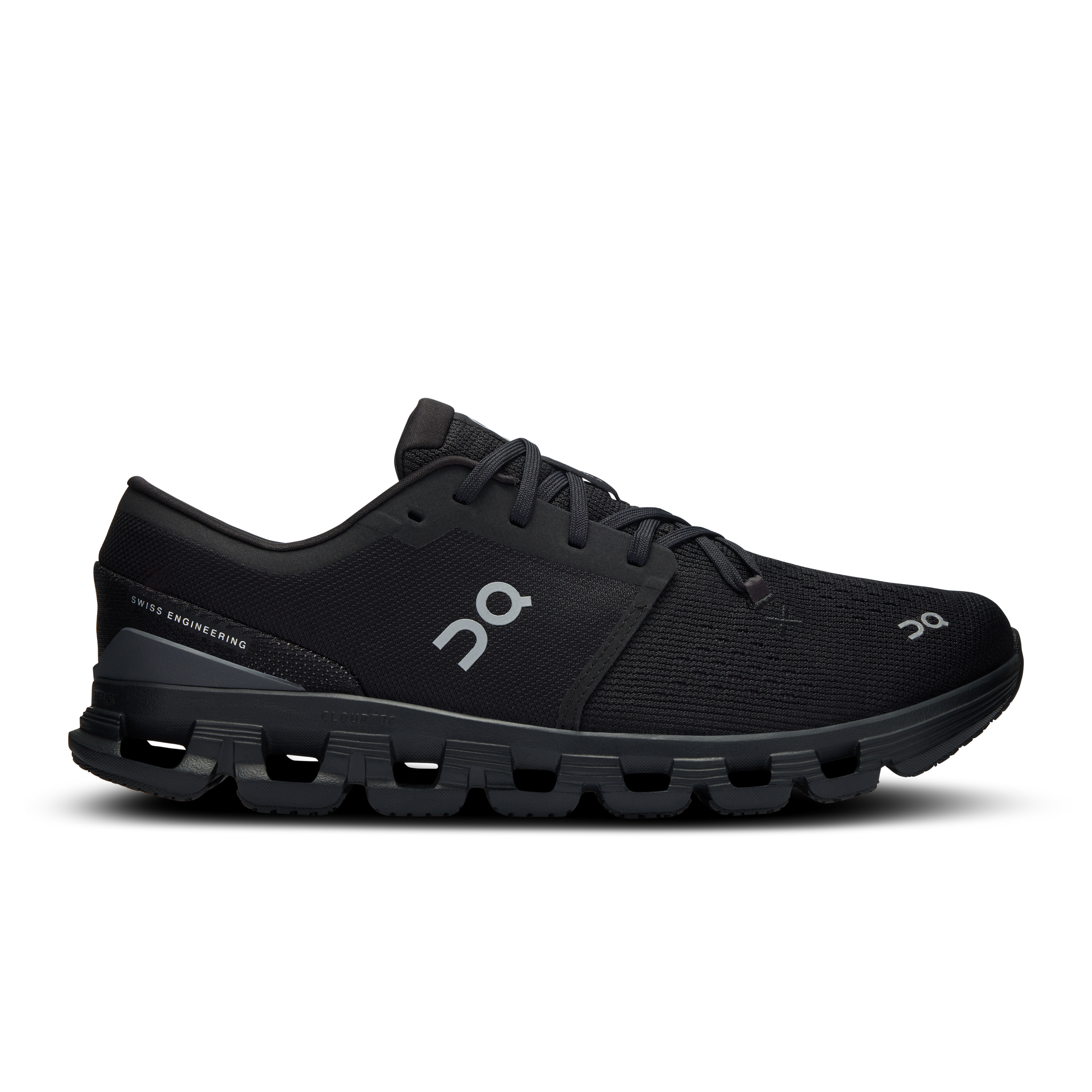 On Running Men's Cloud X 4 Running Shoes - Lightweight & Breathable Black/Eclipse for Jogging, Gym Workouts & Daily Wear
