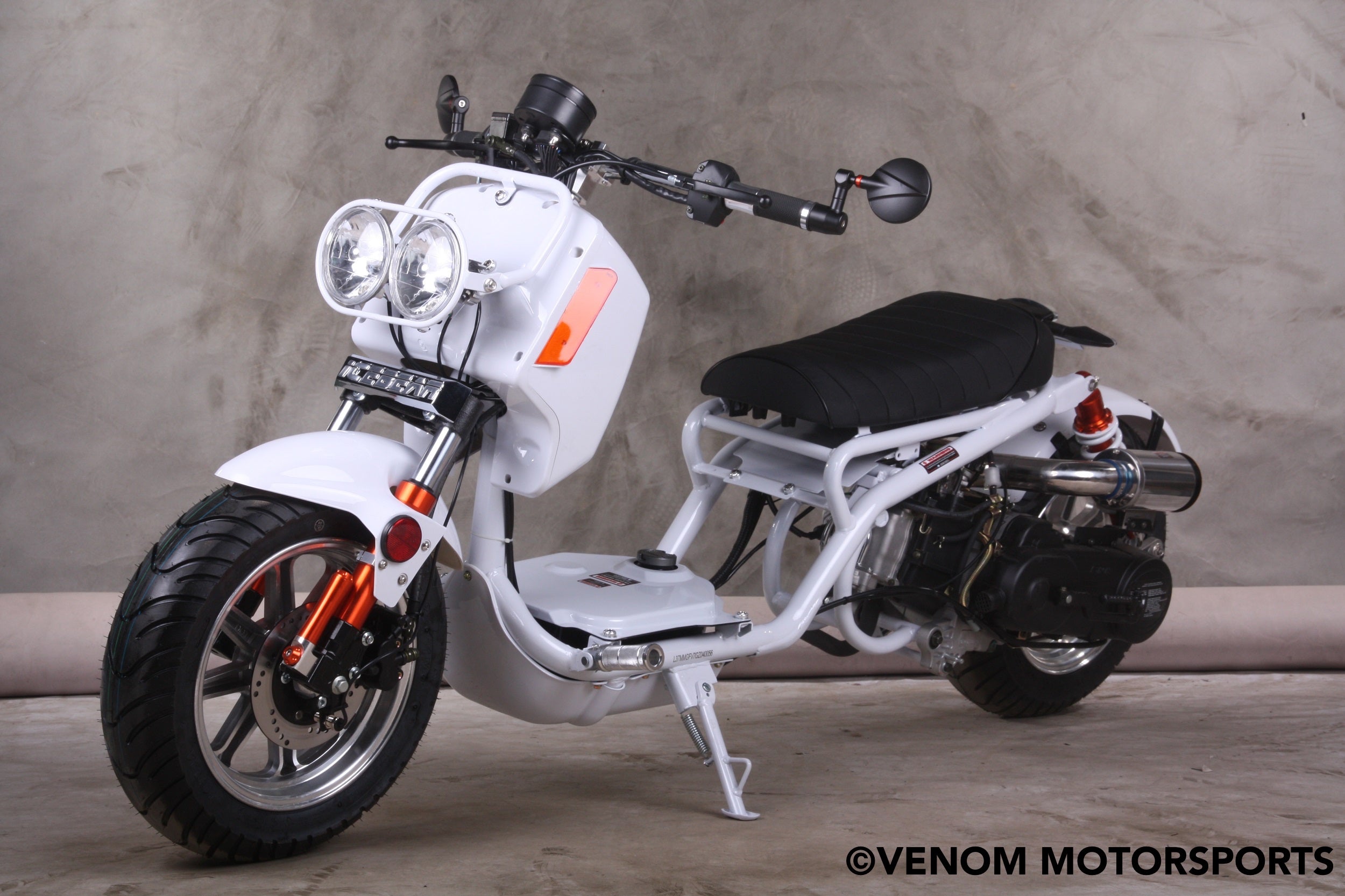 50cc Maddog Scooter Generation 4 - Automatic Transmission Gas Powered Moped for Adults - Perfect for Urban Commuting & Short Distance Travel