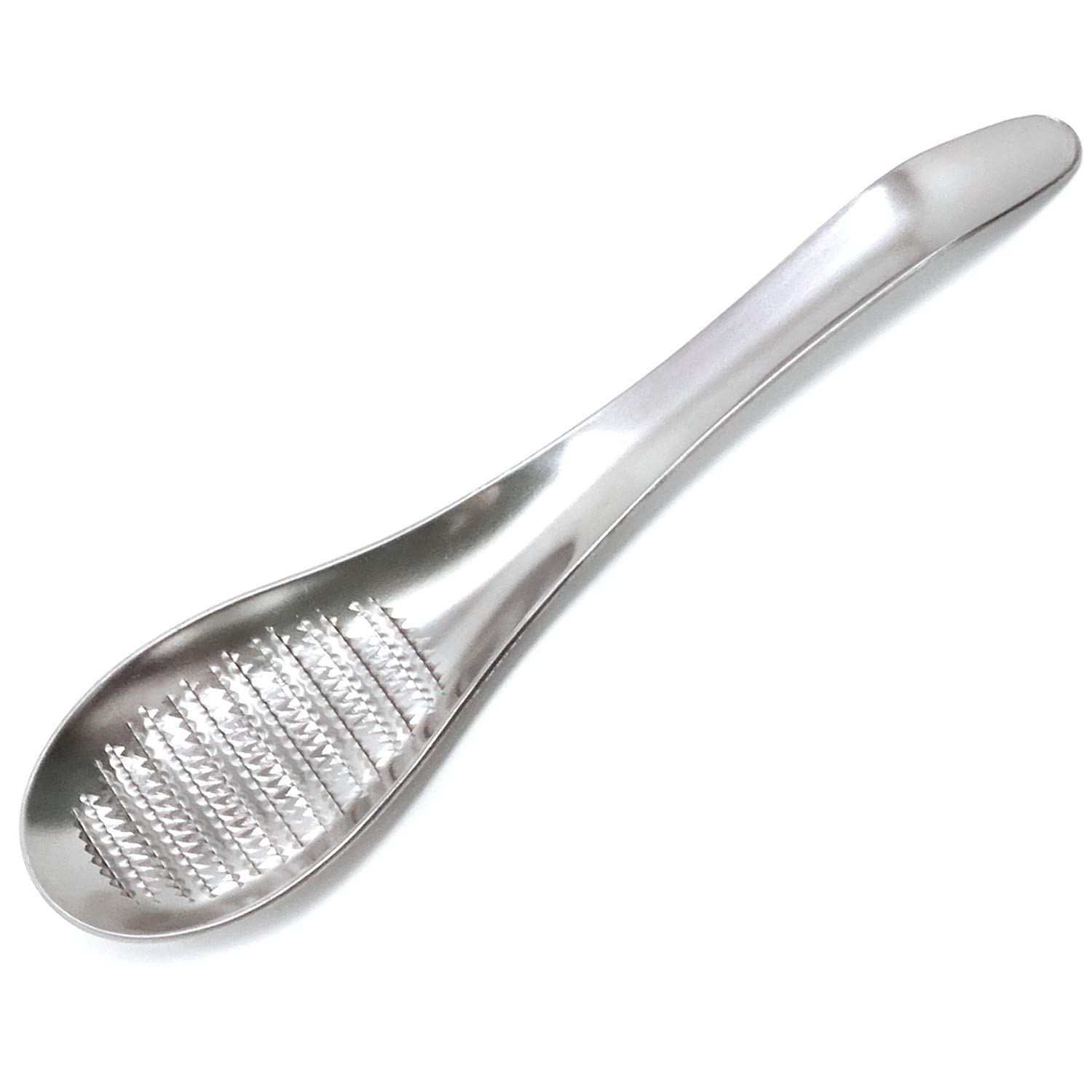 Honbay Stainless Steel Garlic Ginger Grater & Grinder Spoon - Multi-Purpose Kitchen Tool for Fruits, Root Vegetables, and Herbs | Perfect for Cooking, Meal Prep, and Garnishing