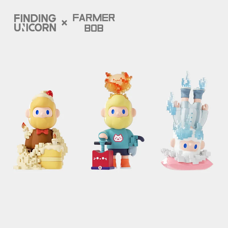 FARMER BOB Next Generation Pixel Universe Series Blind Box Collectible Toy Figures - Perfect for Anime Fans, Gift Giving & Home Decoration
