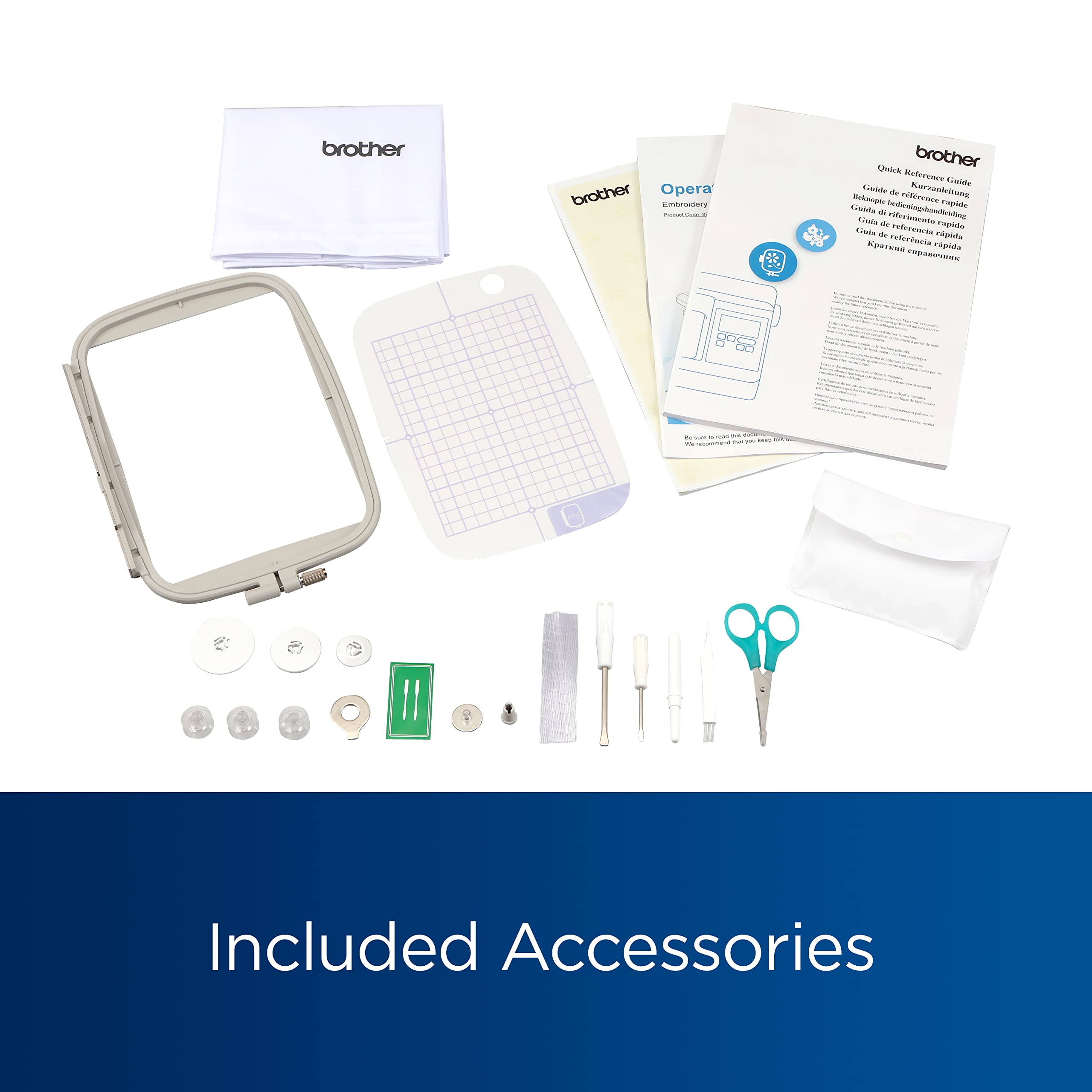 Brother PE900 Wireless Embroidery Machine with WiFi Connectivity - White | Perfect for Home Crafting, DIY Projects & Small Business Embroidery Needs