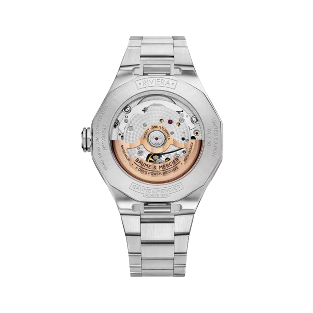 Riviera 10786 Perpetual Calendar Limited Edition Automatic 40mm Grey Watch - Luxury Men's Timepiece for Business, Formal & Special Occasions