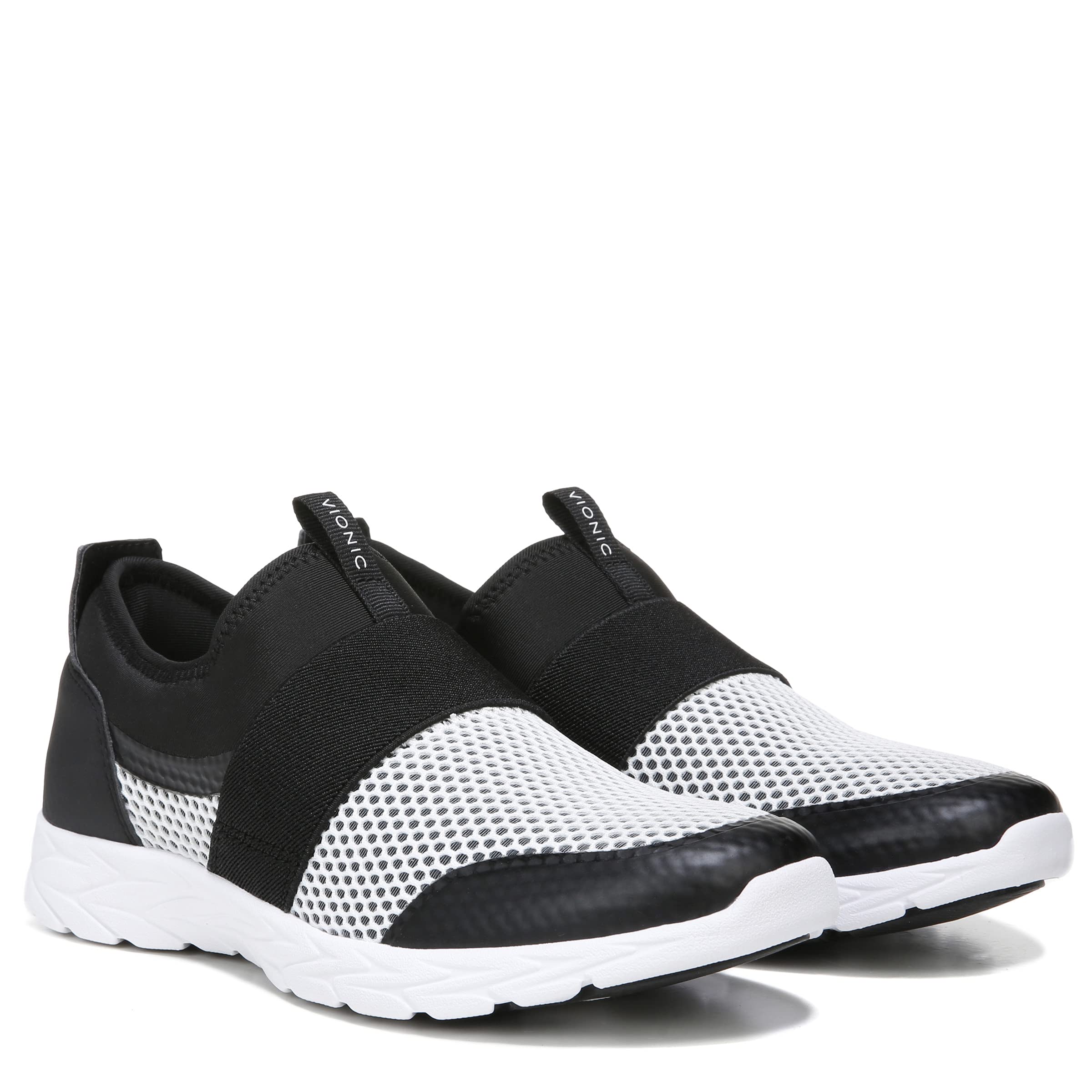 Vionic Women's Slip-On Walking Shoes - Comfortable & Supportive Sneakers for Walking, Travel & Everyday Wear