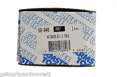 Armstrong 66 848 11-Piece Solid Handle Hollow Shaft Nut Driver Set - Metric Size for Professional Mechanics & DIY Auto Repair | Perfect for Tight Spaces & Automotive Maintenance