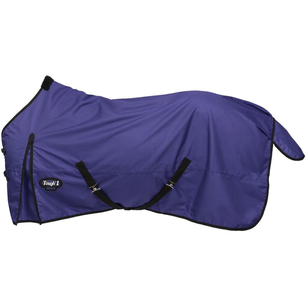 Tough1 1200D Poly Turnout Sheet - Heavy Duty Horse Blanket for Winter & Stable Use - Waterproof & Durable for Outdoor Riding & Equine Care