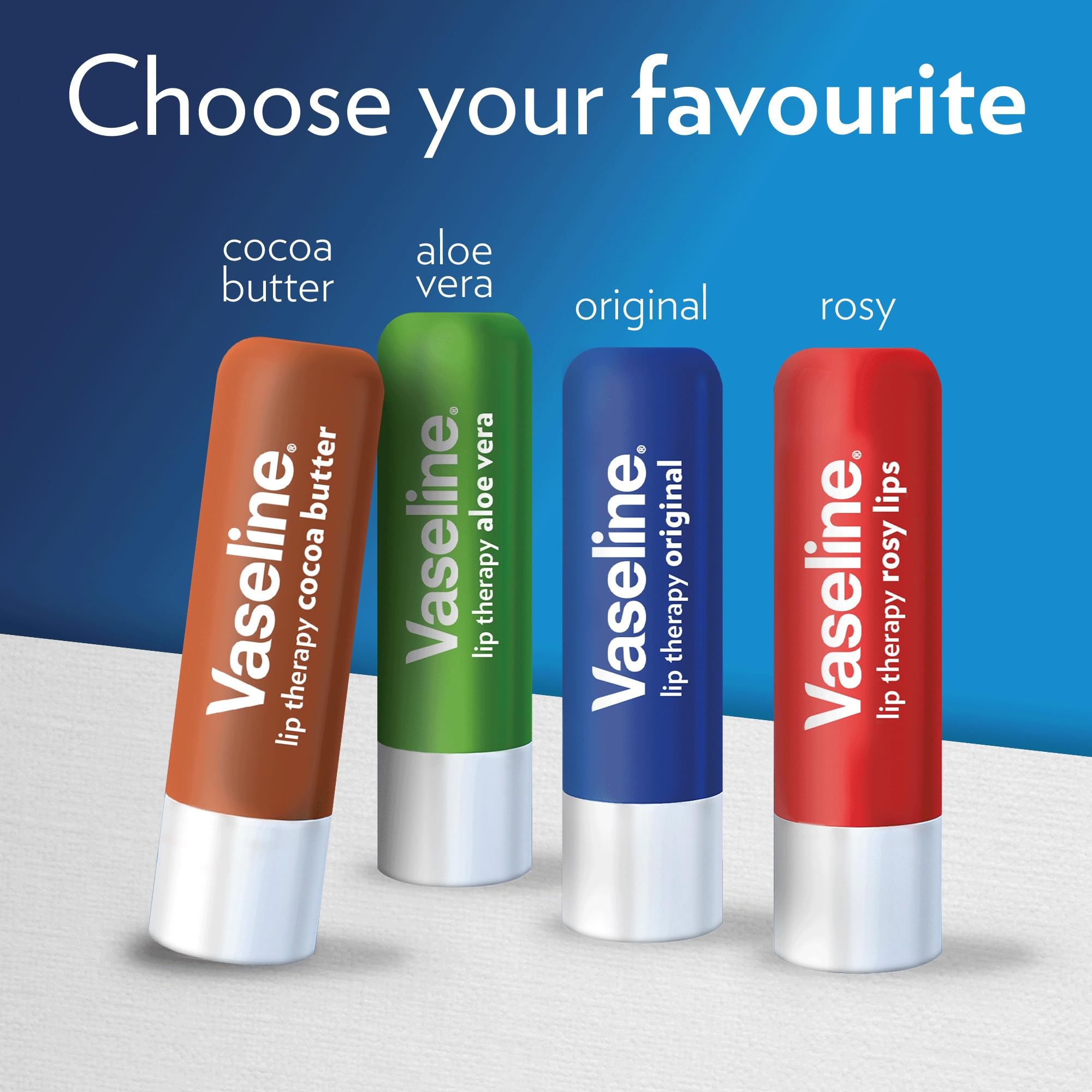 Vaseline Lip Therapy Cocoa Butter Tinted Lip Balm with Shea Butter - 2 Pack (4.8g Each) | Moisturizing & Nourishing for Dry, Chapped Lips - Perfect for Winter, Travel & Daily Use