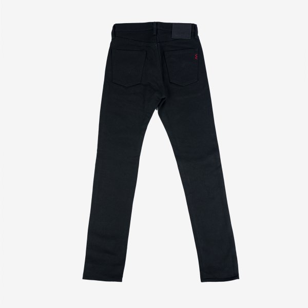 Iron Heart IH 555S SB Non-Fade 21oz Selvedge Denim Super Slim Super Black Jeans - Premium Raw Denim for Motorcycle Riding & Urban Fashion