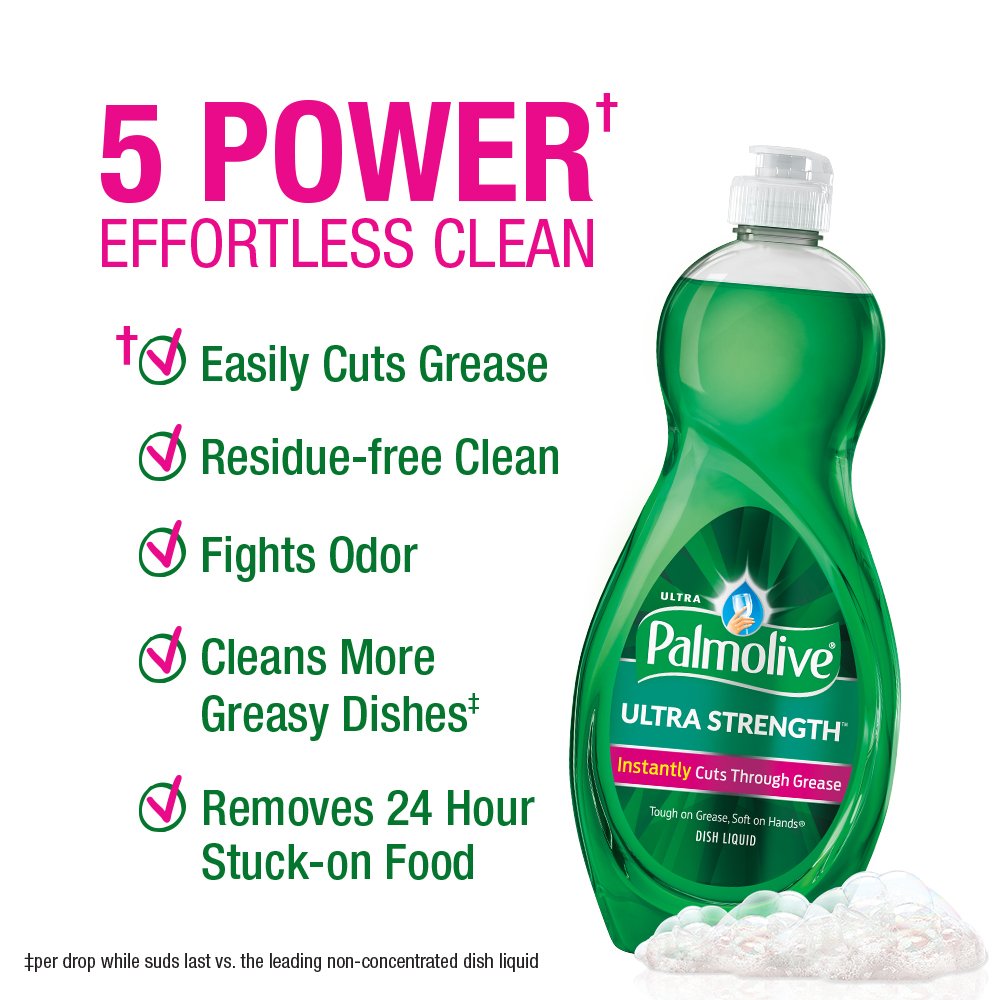 **Palmolive Dish Soap Variety Pack - 9 Pack (10 oz Each, Total 90 fl oz) | Gentle on Hands, Tough on Grease | Perfect for Kitchens, Restaurants & Large Families**